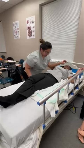 CNAs performing clinical at KG Career Academy #cna #nursing