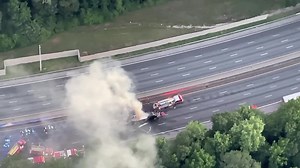 102K views · 1K reactions | BREAKING NEWS: A tractor-trailer fire has shut down all lanes of I-285 EB in DeKalb County. Heavy smoke can be seen for miles. Channel 2 is working to confirm the driver's condition >>> https://2wsb.tv/3O0NJrX | WSB-TV | Facebook