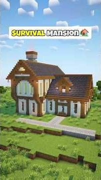 Minecraft Survival Mansion🏡 Download in Bio #shorts #minecraft #minecraftbuilding