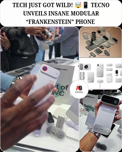 The new Tecno modular phone has the internet buzzing — and for good reason. This futuristic device lets users stack and swap components like batteries, speakers, camera modules, and more. Need extra power? Add another battery. Want better sound? Snap on a speaker module. It’s basically build-your-own smartphone vibes. Tech enthusiasts are calling it the ultimate “Frankenstein phone” — in the coolest way possible — because of how customizable and experimental it looks. If this concept takes off, 