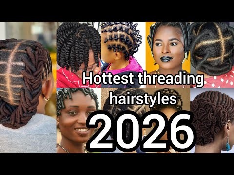 Hottest Threading hairstyles for elegant women | African threading styles 2025 | Threading hairdo
