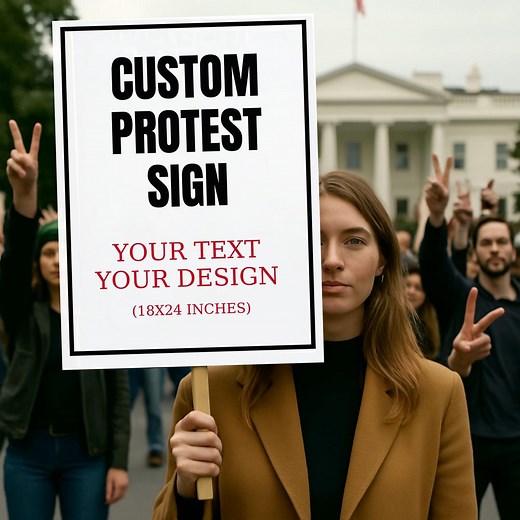 Custom Text and Design 18"-24" Protest Sign, Activist Protest Sign, Custom Protest Board, Personalized Political Sign,olitical March Poster - Etsy