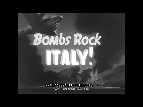 "BOMBS ROCK ITALY!" 1943 WWII AIR ASSAULT ON ROME & INVASION OF SICILY BY ALLIED FORCES 72332C