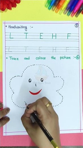 Nursery English unit 1 test paper part 3... #thekidsboat #education