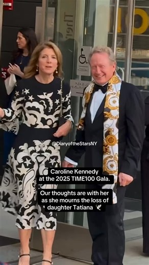 New❤️Yorker on Instagram: "Caroline Kennedy attending the 2025 TIME100 Gala at Jazz at Lincoln Center on April 24, 2025. 💔 Our thoughts are with her as she mourns the loss of daughter Tatiana this morning 🕊️ #RIP #TatianaSchlossberg #CarolineKennedy #Time100 #NYC"