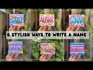 6 Stylish Name Lettering Ideas ✨ | Cute & Aesthetic Notebook Name Designs #2025