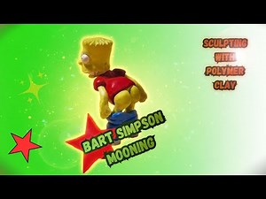Bart Simpson Mooning! Sculpting with Polymer Clay