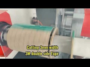 S300 Log Roll Slitter | 3mm Slitting of 3M Double-Sided Tape