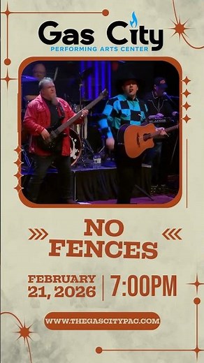 No Fences Garth Brooks Tribute Feb 21 @ The Gas City PAC