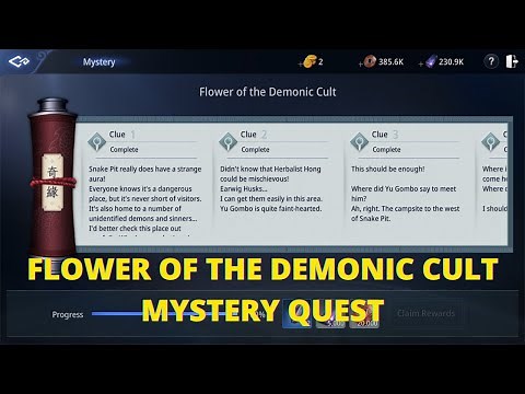 MIR4 - Myriad Needle: Flower of the Demonic Cult Mystery Quest - Clue 1-2