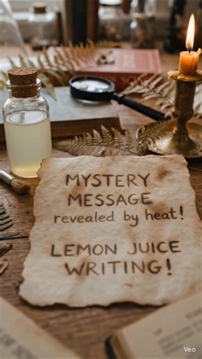 Kitchen science that feels like spy magic 🕵️‍♂️🍋 Try this at home🏡#kitchenhacks #science #chemistry