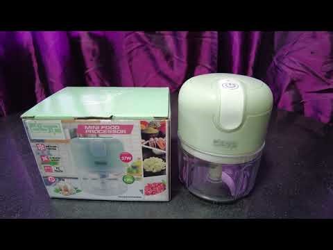 Mini USB Electric Food Processor Chopper | How to Use Mini Food Processor Vegetable Chopper
