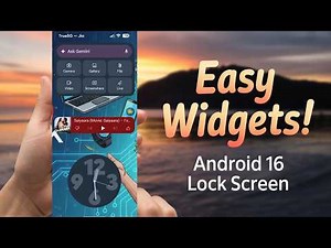 How to Customize Widgets to Lock Screen in Android 16 | Add\Remove Widgets from Lock Screen