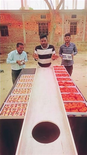 Amazing Steel Roll Ball Game | Parle-G vs Imarti Challenge #videoshort