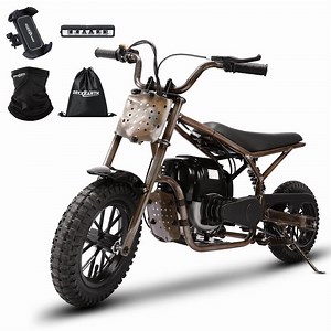 Oryxearth OGM37 Plus 4-Stroke Mini Bike, 37.7CC Handmade Gas Power Off Road Trail, up to 16 mph, Retro