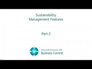 BC Sustainability Management Features Part 2
