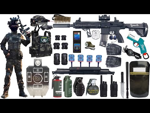 U.S. Special Forces Toy Weapons Unboxing | Heavy Machine Gun & SMG Setup