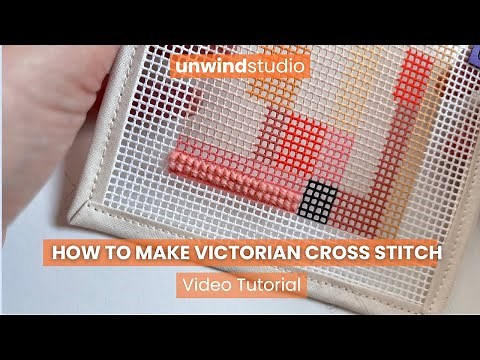 How to make Needlepoint Victorian Cross-Stitch
