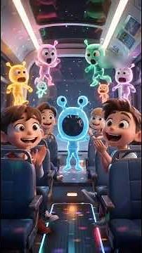 Wheels on the Bus 🛸 Alien Space Adventure 🌌🚍