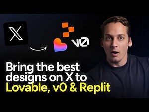 How to import the best X/Twitter designs Into v0, Replit, and Lovable