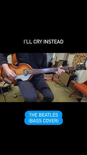 3.1K views · 1K reactions | My bass cover of I’ll Cry Instead by @thebeatles (1964) Thanks @michaelsokil for lending me his @insidehofnerguitars HCT 500/1 bass! #thebeatles #sampopkin #illcryinstead #basscover #hofner #aharddaysnight #paulmccartney #1964 #hofnerhct | Sam Popkin | Facebook