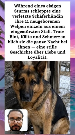 Dieser Deutsche Schäferhund rettete ihre Welpen vor dem Tod.