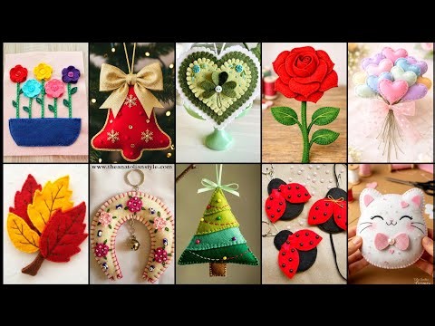 Amazing Felt Crafts Ideas | DIY Felt Decorations & Handmade Creative Projects
