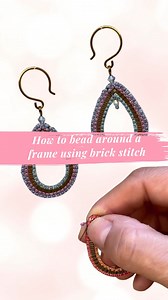 Learn how to bead around a frame with our full length tutorial! 🪡 Join Juliet and you'll be beading around pendant frames and other components in no time. A great skill to master for your jewellery making skill set 🌸 . . #jewellerymaking #beading #beadingtutorial #beadersofinstagram #jewelrytutorial | Spoilt Rotten Beads