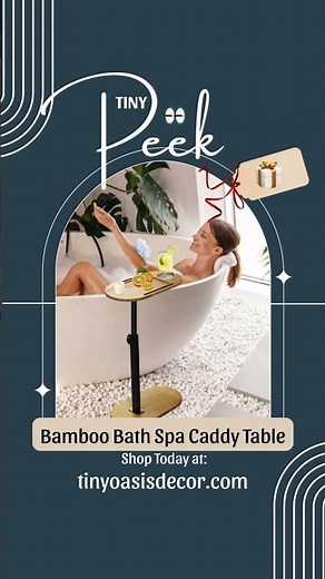 Bamboo Bath Spa Caddy - Tiny Bathroom, Big Luxury