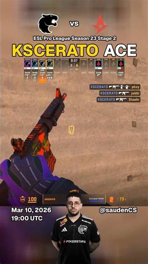 KSCERATO - ACE | FURIA vs Astralis | Dust2 | Mar 10, 2026