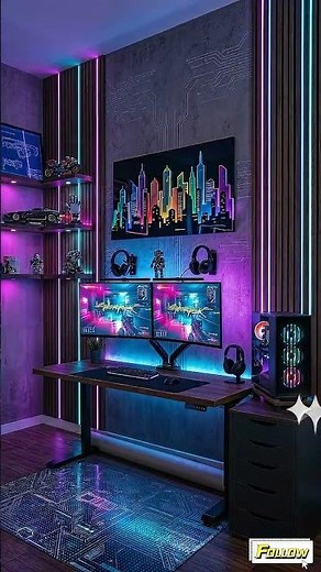 Ultimate Cyberpunk 2077 Gaming Setup Transformation! 🦾✨ #Cyberpunk #BaseToBrilliance