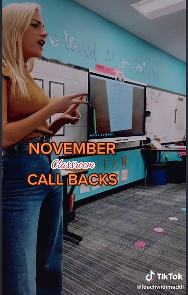 Fun Classroom Callbacks to Try in November 🦃🍗