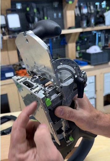 Here is the new Festool DFC 500 cordless joiner with an option for people who prefer to work in inches!