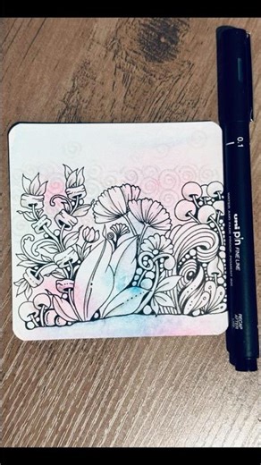 Zentangle inspired botanical garden #zentangle #zentangleart #garden #art #drawing #禪繞畫