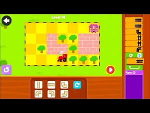 Track builder | Loops | level 1 to 15 by Kidlo Coding