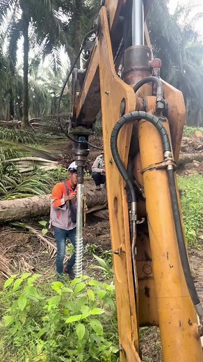 Using Heavy Machinery for Pipe Installation in Nature