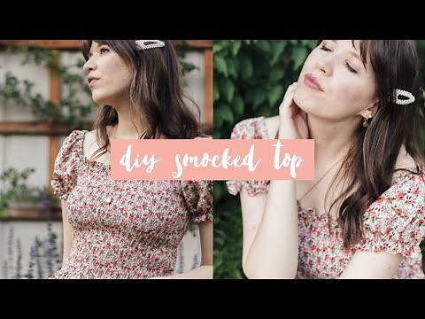 DIY Smocked Summer Top: Pattern Making & Sewing Tutorial!