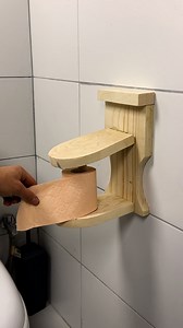 Creative wooden toilet paper holder! | Pixel Pop
