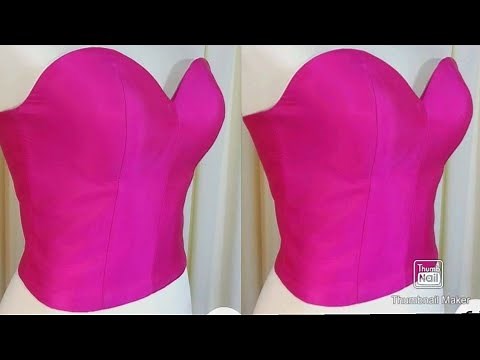 How To Sew A Bustier Top/ Bustier Sewing Diy/ Sweetheart bustier tutorial