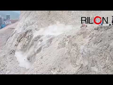 RILON-CO2 rock blasting system The whole process of drilling, assembly, inflation and blasting