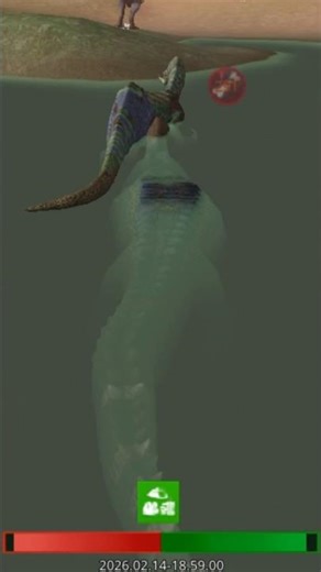 Sarcosuchus hunting 🦖 (THE CURSED ISLE)#thecursedisle