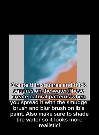 How to draw a beach! SUPER EASY 🩵💛