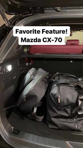 My favorite feature on the @Mazda USA CX-70 is one that’s not fancy, but it is convenient. The rear seats are power-folding so it’s quick and easy to lower them when you are loading cargo. #cars #carsoftiktok #tiktokcars #mazda #mazdacx70 #cx70 #suv #luxurycar #drive #roadtrip #zoomzoom #drivingmatters #theroadreflected