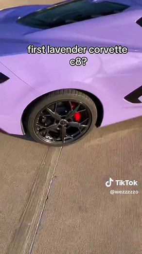 First Lavender Wrapped Corvette C8 Unveiled