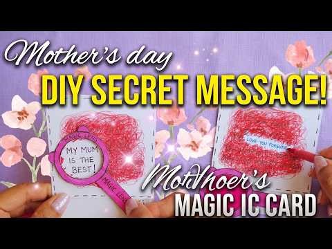 Mother's Day Special: Secret Message Card Kaise Banaye? | Handmade Card Ideas