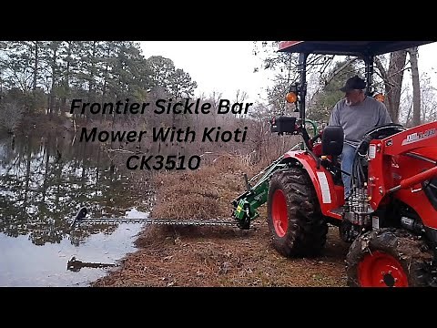 Frontier Sickle Bar Mower and Kioti CK3510
