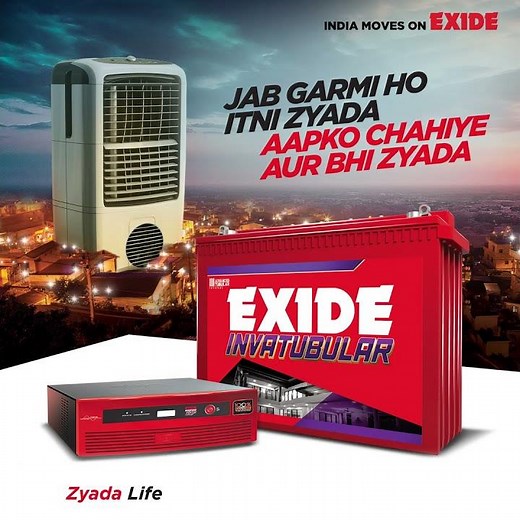 Beat the heat with Exide Inverter and Inverter battery.