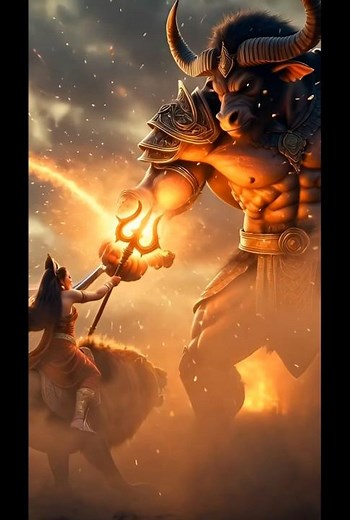 Maa Durga Vs Mahisasur #durgamaa #kaali #kaalima #bhakti #bhaktireels #krishna