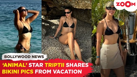 'Animal' actress Triptii Dimri flaunts curves in latest Black Bikini Pics