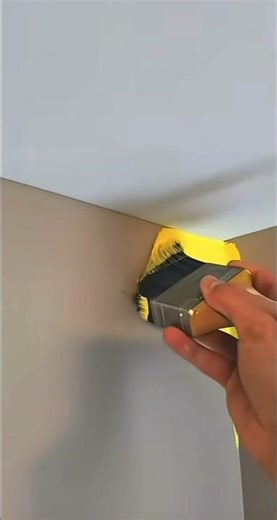 Clean Wall Corner Paint Technique Pro Painter Trick #shorts